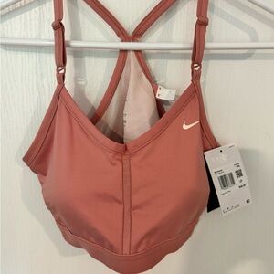 NEW with TAGS.  Nike Women's Dri-FIT Indy Light-Support Padded V-Neck Sports Bra